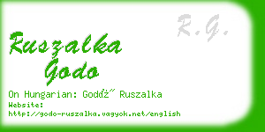ruszalka godo business card